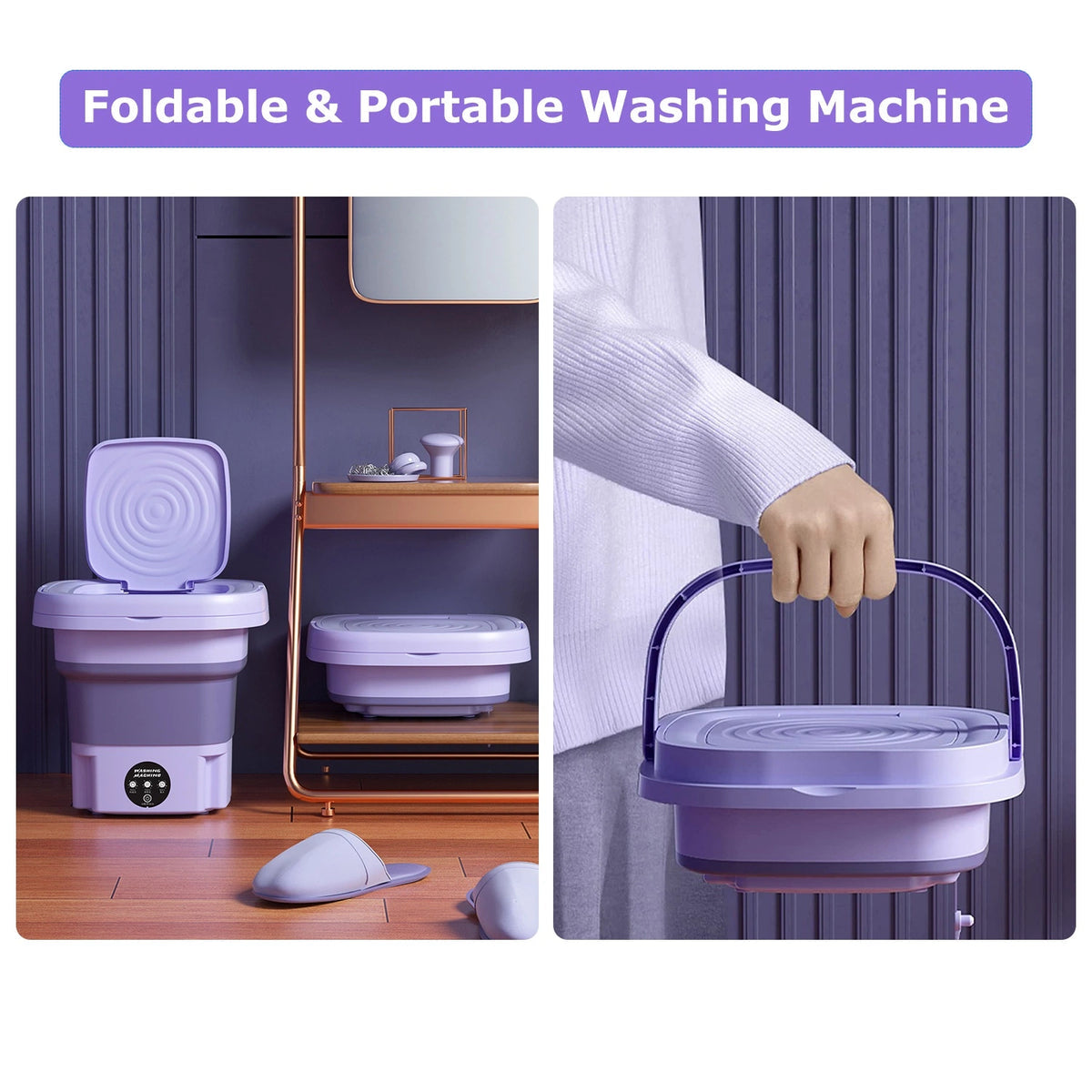 Foldable Washing Machine - AnyTime , Anywhere!