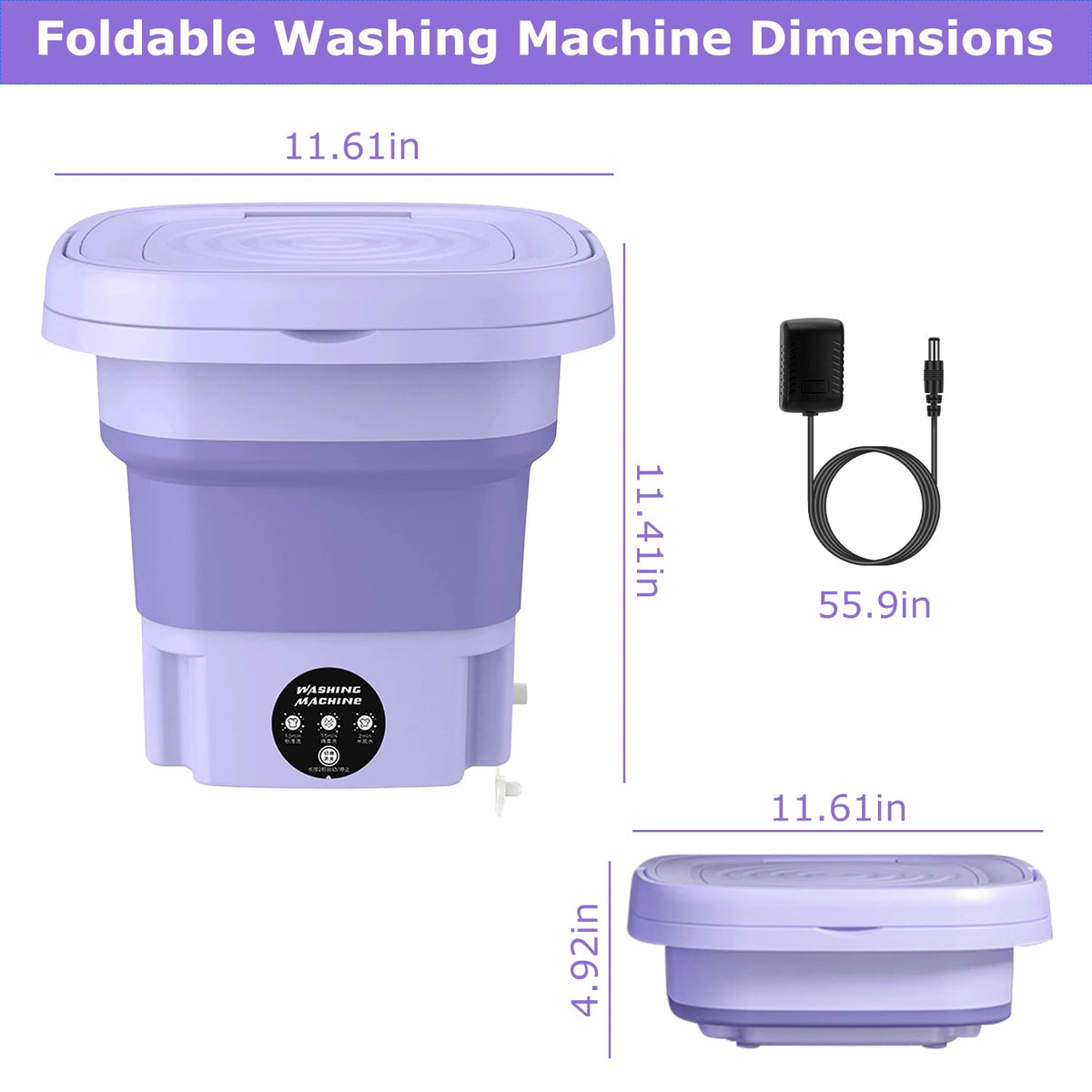 Foldable Washing Machine - AnyTime , Anywhere!